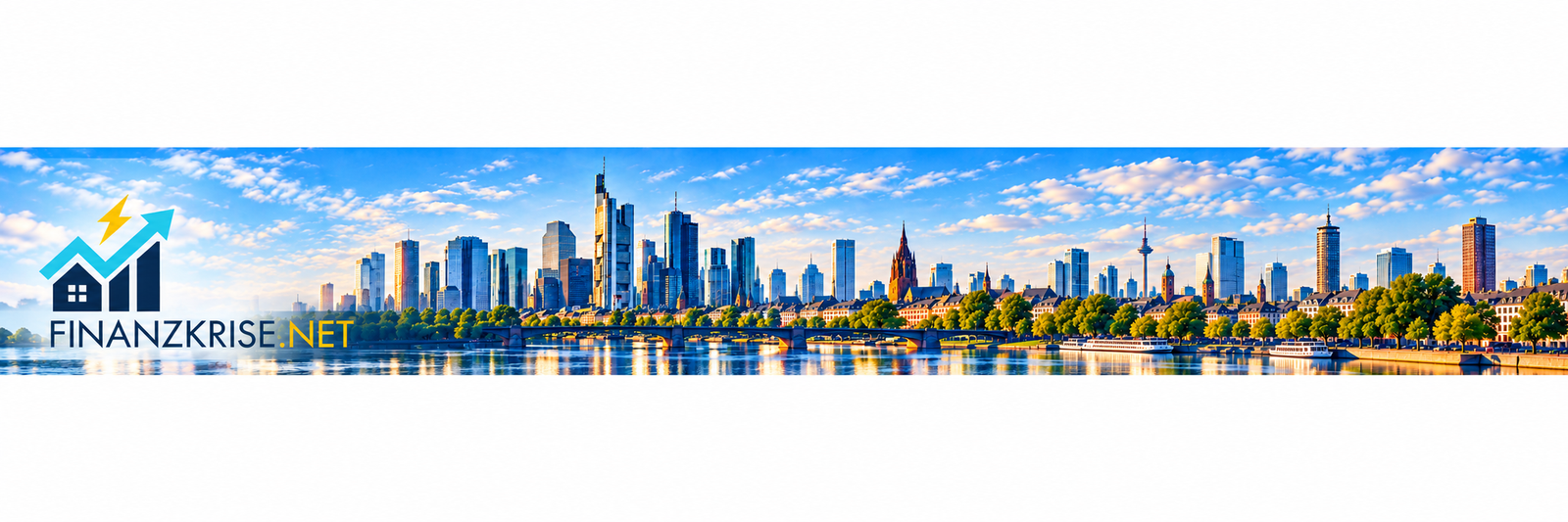 Finanzkrise.net vor der Finanzskyline