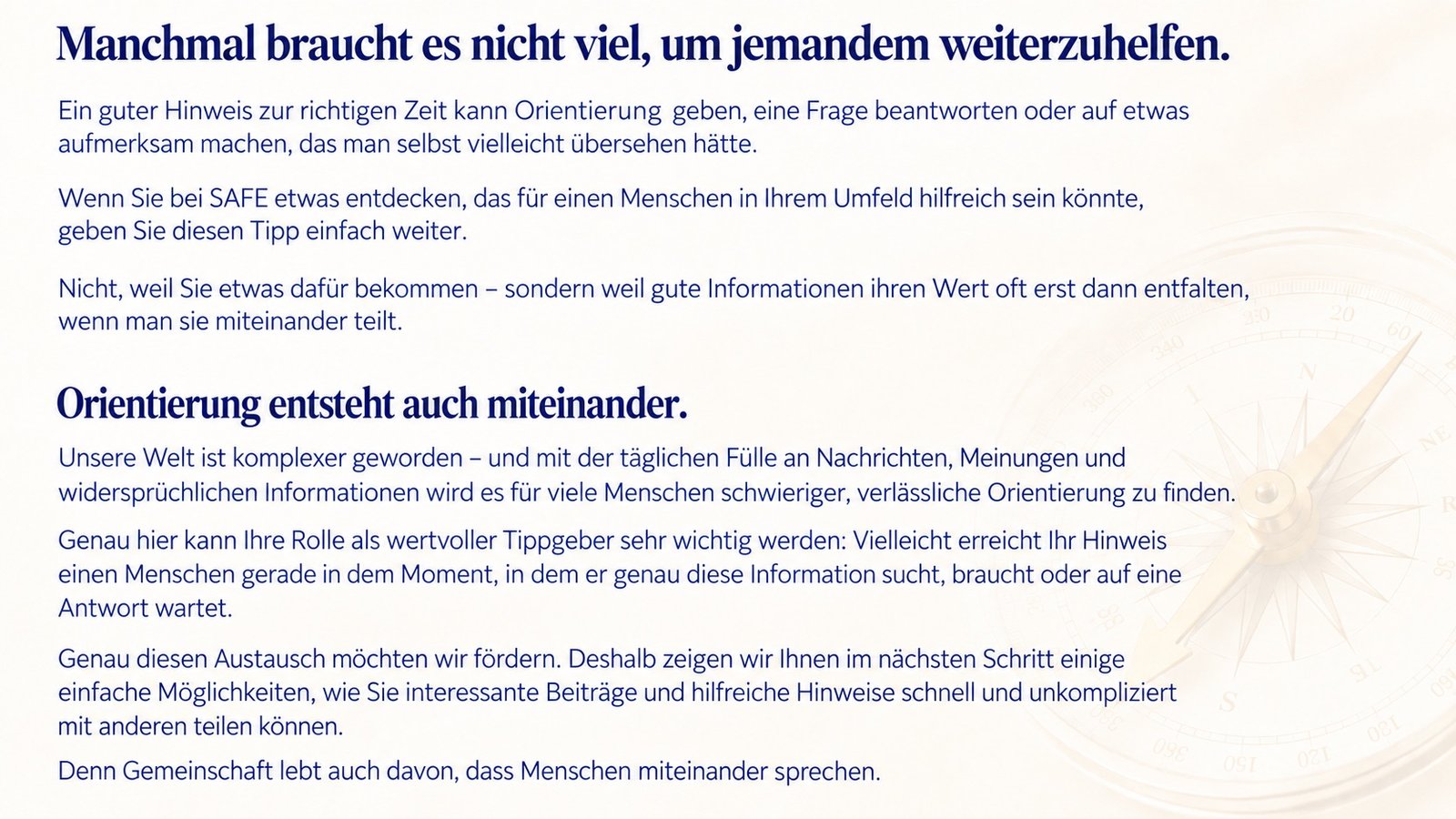 Online-Tipps schnell und einfach weitergeben